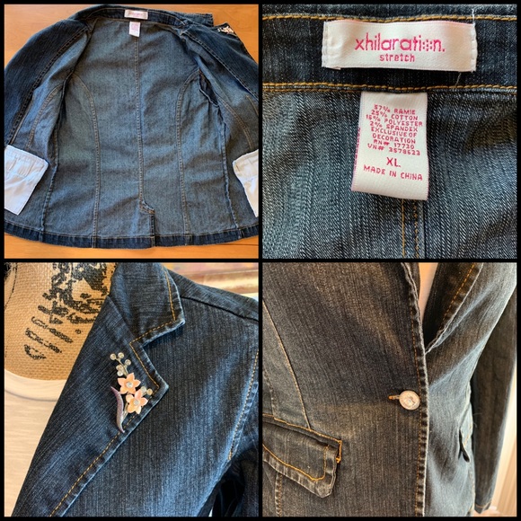 Xhiliration🌸Denim Jacket - Picture 5 of 9